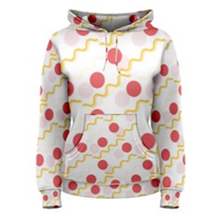 Line Patter Dots Dot Lines Decorative Women s Pullover Hoodie by Wegoenart