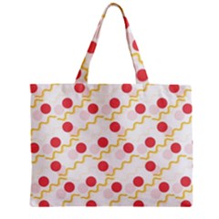 Line Patter Dots Dot Lines Decorative Zipper Mini Tote Bag by Wegoenart