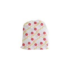 Line Patter Dots Dot Lines Decorative Drawstring Pouch (xs) by Wegoenart