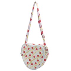 Line Patter Dots Dot Lines Decorative Heart Shoulder Bag by Wegoenart