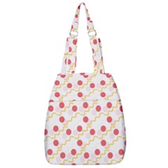 Line Patter Dots Dot Lines Decorative Center Zip Backpack by Wegoenart