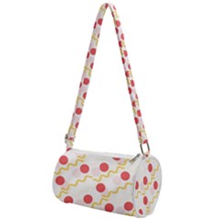 Line Patter Dots Dot Lines Decorative Mini Cylinder Bag by Wegoenart