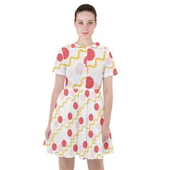 Line Patter Dots Dot Lines Decorative Sailor Dress by Wegoenart