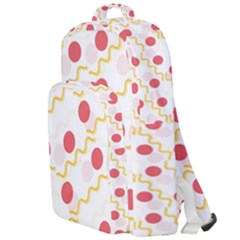 Line Patter Dots Dot Lines Decorative Double Compartment Backpack by Wegoenart