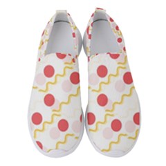 Line Patter Dots Dot Lines Decorative Women s Slip On Sneakers by Wegoenart