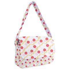 Line Patter Dots Dot Lines Decorative Courier Bag by Wegoenart