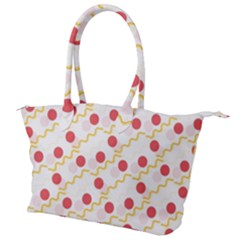 Line Patter Dots Dot Lines Decorative Canvas Shoulder Bag by Wegoenart