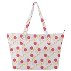 Line Patter Dots Dot Lines Decorative Full Print Shoulder Bag by Wegoenart