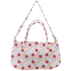 Line Patter Dots Dot Lines Decorative Removal Strap Handbag by Wegoenart