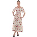 Line Patter Dots Dot Lines Decorative Shoulder Straps Boho Maxi Dress  View1