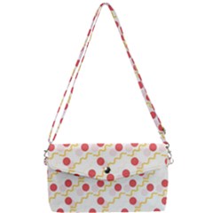 Line Patter Dots Dot Lines Decorative Removable Strap Clutch Bag by Wegoenart