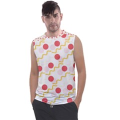 Line Patter Dots Dot Lines Decorative Men s Regular Tank Top by Wegoenart