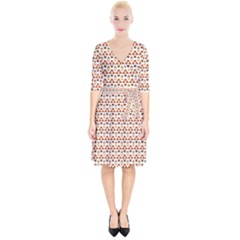 Illustration Geometric Tribal Pattern Design Wrap Up Cocktail Dress by Wegoenart