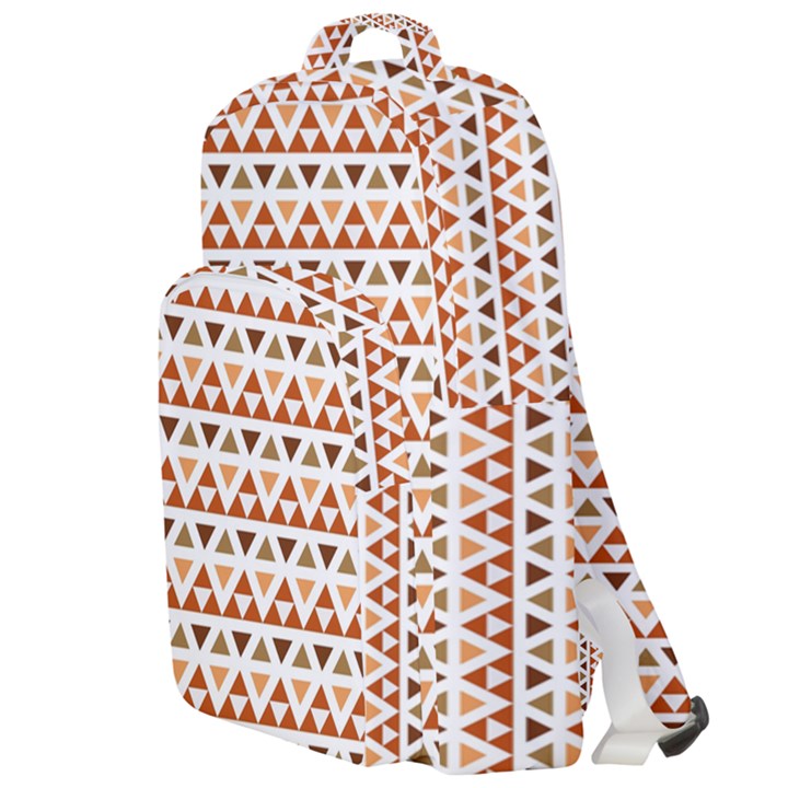 Illustration Geometric Tribal Pattern Design Double Compartment Backpack