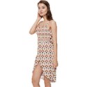 Illustration Geometric Tribal Pattern Design Wrap Frill Dress View2