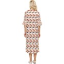 Illustration Geometric Tribal Pattern Design Double Cuff Midi Dress View4