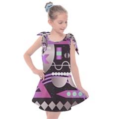 Illustration Background Abstract Geometric Kids  Tie Up Tunic Dress by Wegoenart