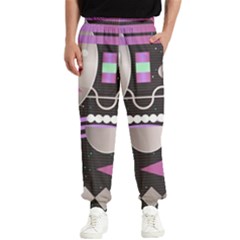 Illustration Background Abstract Geometric Men s Elastic Waist Pants