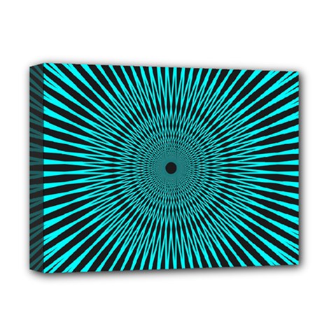 Illusion Geometric Background Deluxe Canvas 16  X 12  (stretched)  by Wegoenart