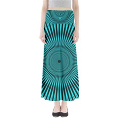 Illusion Geometric Background Full Length Maxi Skirt by Wegoenart