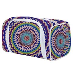 Illustration Kaleidoscope Geometric Circles Toiletries Pouch by Wegoenart