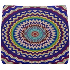 Illustration Kaleidoscope Geometric Circles Seat Cushion by Wegoenart