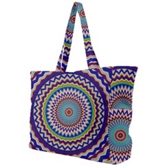 Illustration Kaleidoscope Geometric Circles Simple Shoulder Bag by Wegoenart