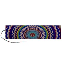 Illustration Kaleidoscope Geometric Circles Roll Up Canvas Pencil Holder (l) by Wegoenart