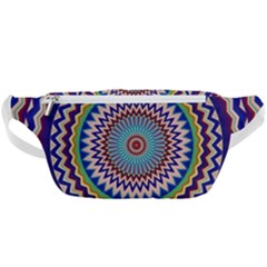 Illustration Kaleidoscope Geometric Circles Waist Bag  by Wegoenart