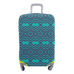 Chevron Zigzag Pattern Luggage Cover (small) by Wegoenart