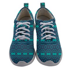 Chevron Zigzag Pattern Athletic Shoes by Wegoenart