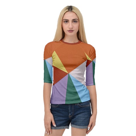 Colorful Paper Art Materials Quarter Sleeve Raglan Tee by Wegoenart