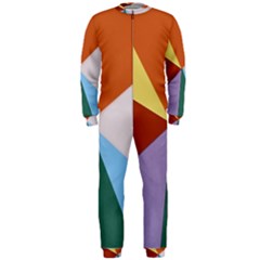 Colorful Paper Art Materials Onepiece Jumpsuit (men) by Wegoenart