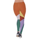 Colorful Paper Art Materials Velvet Leggings View2