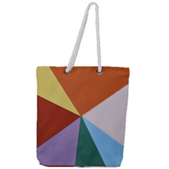 Colorful Paper Art Materials Full Print Rope Handle Tote (large) by Wegoenart