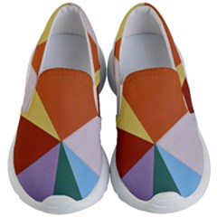 Colorful Paper Art Materials Kids Lightweight Slip Ons by Wegoenart