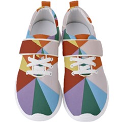 Colorful Paper Art Materials Men s Velcro Strap Shoes by Wegoenart