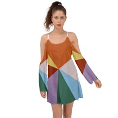 Colorful Paper Art Materials Kimono Sleeves Boho Dress by Wegoenart