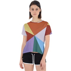 Colorful Paper Art Materials Open Back Sport Tee by Wegoenart