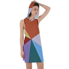 Colorful Paper Art Materials Racer Back Hoodie Dress by Wegoenart