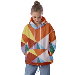 Colorful Paper Art Materials Kids  Oversized Hoodie by Wegoenart