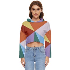 Colorful Paper Art Materials Women s Lightweight Cropped Hoodie by Wegoenart