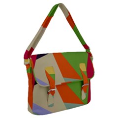 Illustration Colored Paper Abstract Background Buckle Messenger Bag by Wegoenart