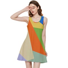 Illustration Colored Paper Abstract Background Inside Out Racerback Dress by Wegoenart