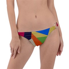 Illustration Colored Paper Abstract Background Ring Detail Bikini Bottom by Wegoenart