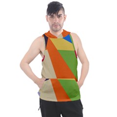 Illustration Colored Paper Abstract Background Men s Sleeveless Hoodie by Wegoenart