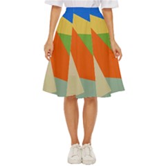 Illustration Colored Paper Abstract Background Classic Short Skirt by Wegoenart