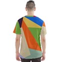 Illustration Colored Paper Abstract Background Men s Sport Mesh Tee View2