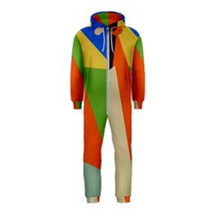 Illustration Colored Paper Abstract Background Hooded Jumpsuit (kids) by Wegoenart