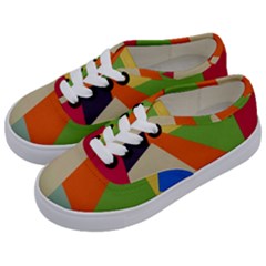 Illustration Colored Paper Abstract Background Kids  Classic Low Top Sneakers by Wegoenart